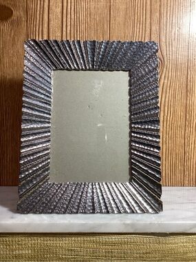 ZGallerie Metal Textured Photo Frame - Silver Holds 5x7